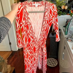 Diane Von Furstenberg 100% Silk Wrap Dress